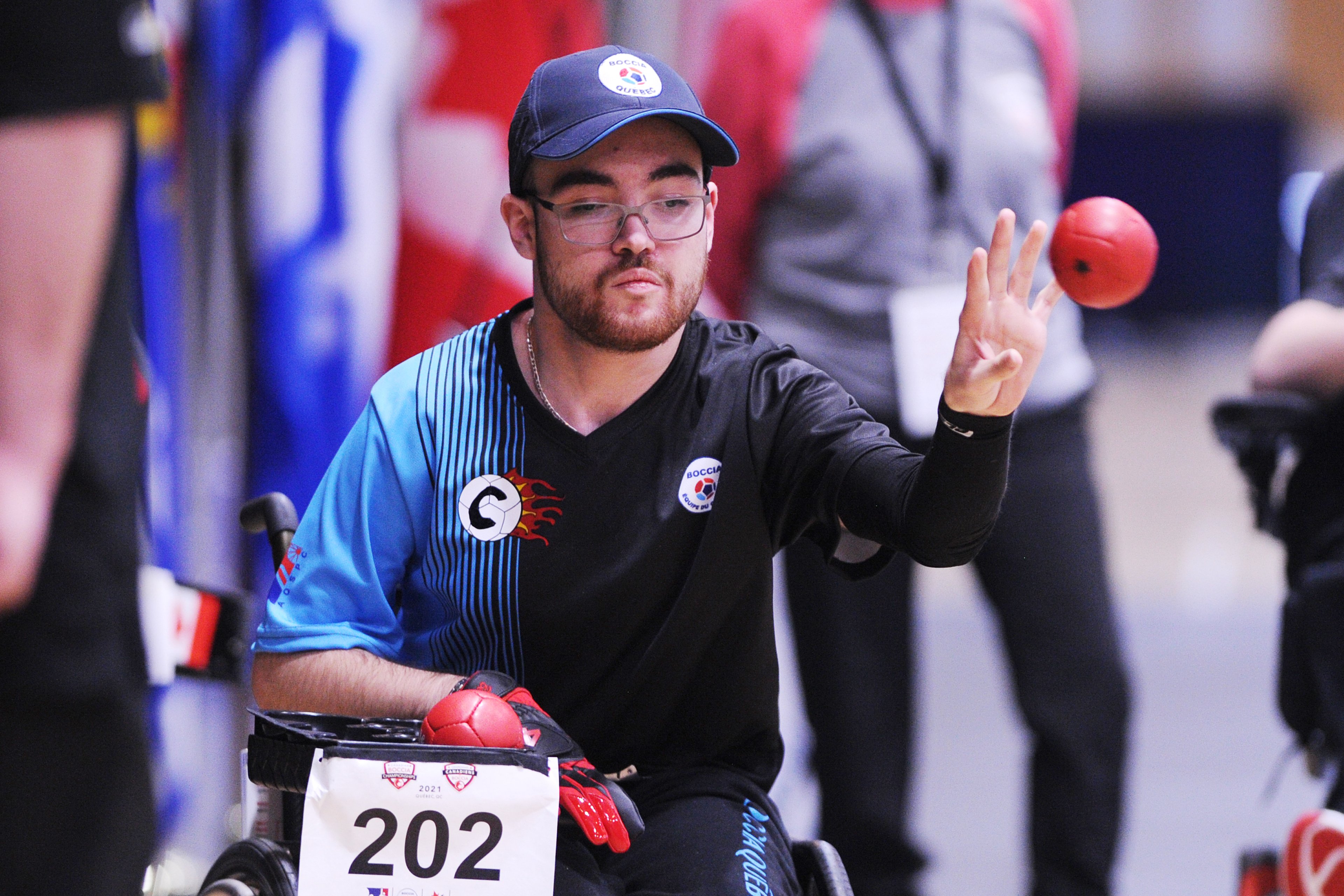 Danik Allard capitaine de l'équipe de boccia BC1-BC2