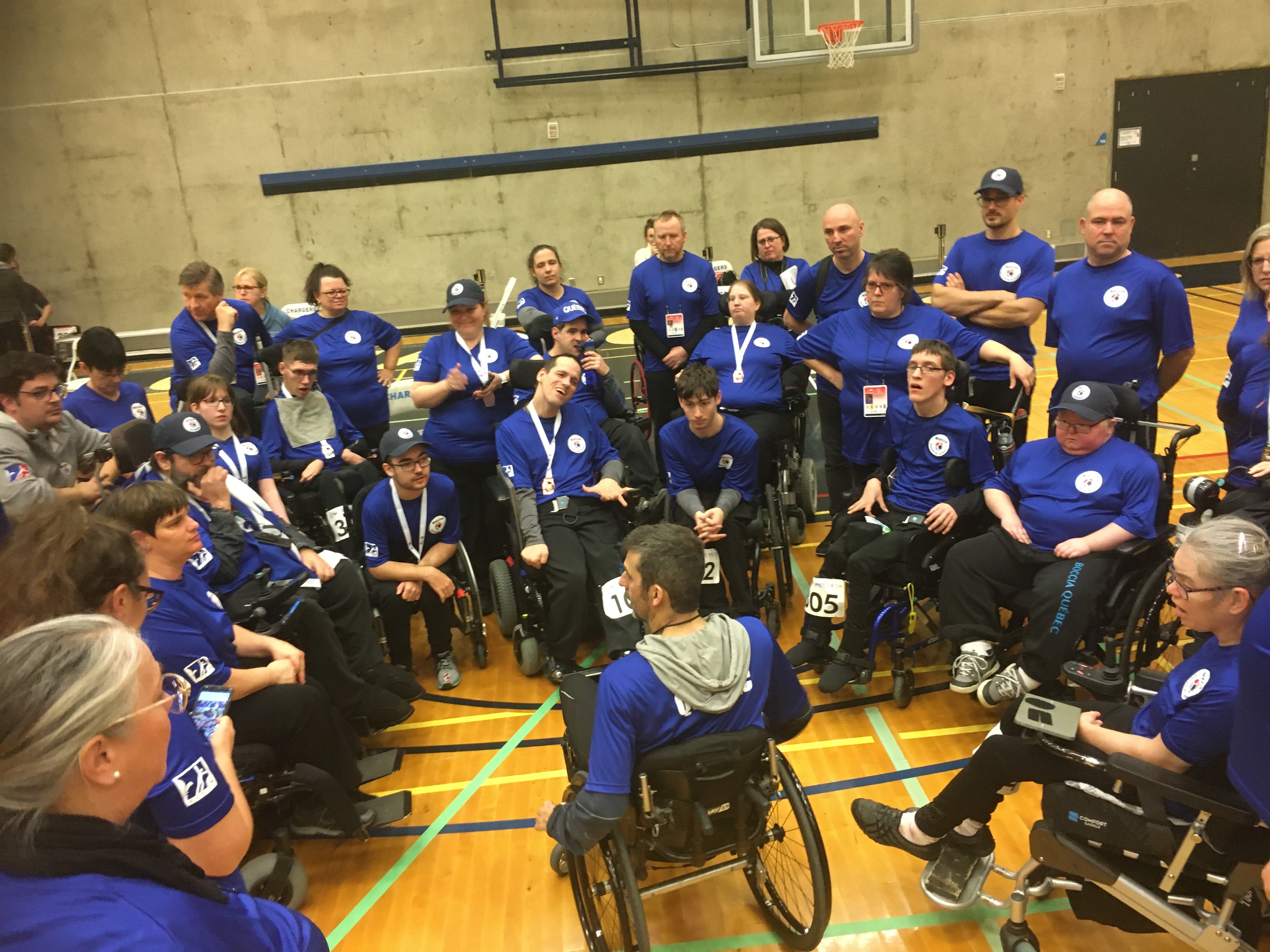 Carl Girard entraîneur chef et l'Équipe du Québec de boccia